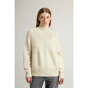 Dámský svetr ROLÁK WOOLRICH FAIRISLE TURTLENECK MILKY CREAM