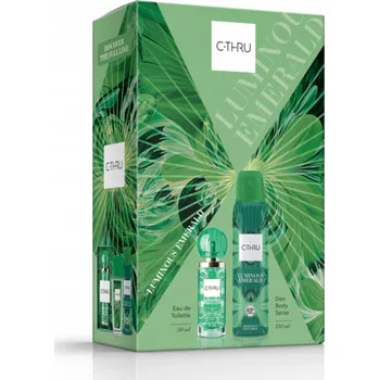 C•THRU Luminous Emerald EDT30+DEO150 Toaletní voda 30ml + Deodorant 150ml