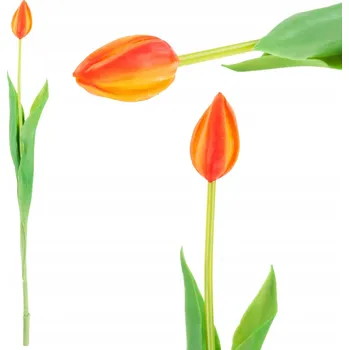 umělá květina Umělý Tulipán Martom CV07588-8 oranžový 41 cm
