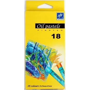 Pastelka OLEJOVÉ PASTELKY Dětské 18 BAREV kulaté 9x65mm Firster SILNÝ PIGMENT