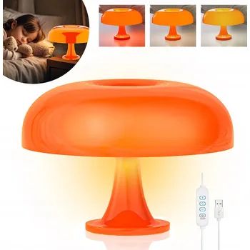 Lampička RETRO LED STOLNÍ LAMPA 4X LED USB NASTAVITELNÁ BARVA SVĚTLA
