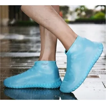 Deminas | Nepromokavé návleky na boty - pláštěnka na boty - ČTYŘBALENÍ Velikost: M (35-41) - Modrá