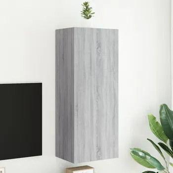 Ložnice vidaXL Nástěnná TV skříňka 40,5 x 30 x 102 cm kompozitní dřevo [836937] Barva: šedá sonoma