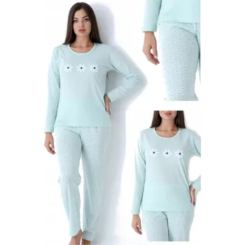 Dámské pyžamo Christina Secret dámské pyžamo bavlna modré velikost 3XL