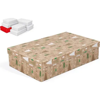 Dárková taška Krabice dárková vánoční A-V009-F 34x22x8cm