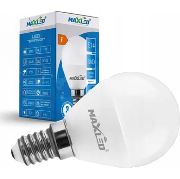 Žárovka Žárovka MAX-LED E14 4,8W = 40W 470lm 6500K SILNÁ STUDENÁ PREMIUM NEBLIKÁ