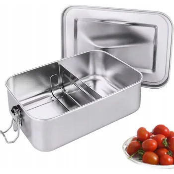 Svačinový box Vodotěsný obědový box 1400 ml Svačinový box s klipsy do školy, na hory, na lyže