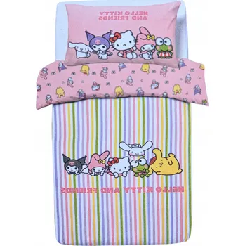 Povlečení Sada povlečení Sanrio 135 x 200 cm, vícebarevné