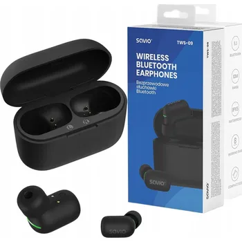 Sluchátka Bezdrátová sluchátka do uší Savio TWS-09