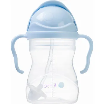 Kojenecká láhev Lahev Na Pití B.Box 240 ml modrý mořský s zatíženým brčkem, bez BPA