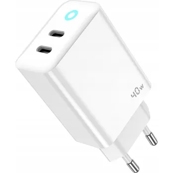 JELLICO SÍŤOVÁ NABÍJEČKA EU19 GaN PD 40W 2xUSB-C Bílá