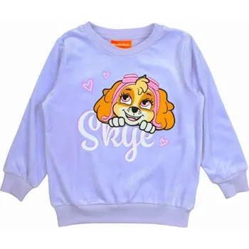 Dívčí mikina MIKINA TLAPKOVÁ PATROLA em 2500 fialová Velikost: 116