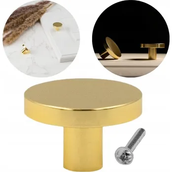 Nábytkové kování NÁBYTKOVÁ HLAVICE NÁBYTKOVÁ ÚCHYTKA ZLATÁ PRO LOFTOVOU SKŘÍŇKU KLASICKÁ