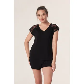 Dámské pyžamo PETRA PAJAMAS černá 2XL