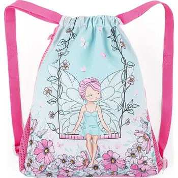 Školní sáček Bagmaster SÁČEK LUMI 23 B školní na přezůvky / tělocvik - květinová víla