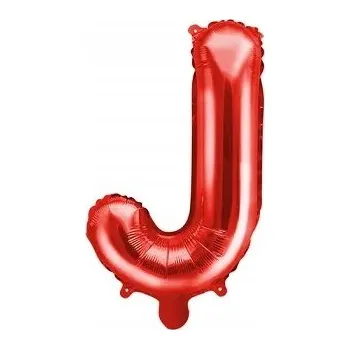 Balónek Fóliový balónek Písmeno J červené 92 cm