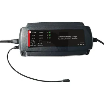 Nabíječka autobaterie Nabíječka autobaterií 12V 2A/5A/10A Granit BLACK EDITION kapacita 6-200 Ah 7 stupňů