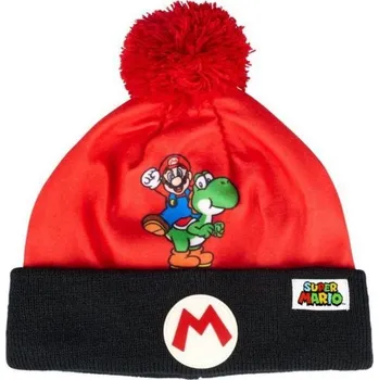 Čepice ČEPICE SUPER MARIO F UK 54883 červená Velikost: 52