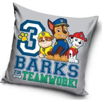 Povlak na dekorativní polštářek POVLAK NA POLŠTÁŘ TLAPKOVÁ PATROLA Ca 162033 šedý Velikost: uni