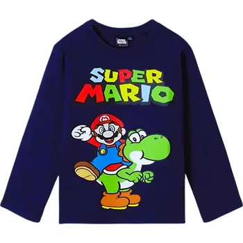 TRIKO SUPER MARIO F UK 54903 - 148a tm. modré Velikost: 140