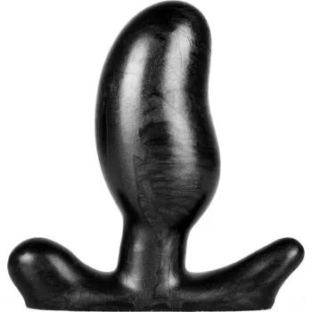 Anální kolík Sinnovator Bean Platinum Silicone Butt Plug 5.9 Inches Black, prémiový silikonový anální kolík 15 x 3–6 cm