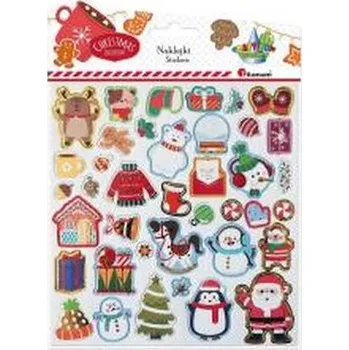 Set školních potřeb Naklejki 3D papier na filcu 39szt