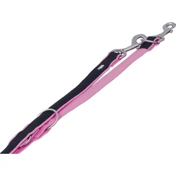 Vodítko pro psa Vodítko NOBBY Mesh Preno neoprenové přepínací růžové (M/L) 200cm