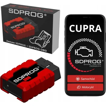 Autoelektronika Diagnostický tester pro automobily Cupra, DPF program SDPROG + OBD2 skener