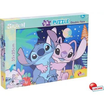 Puzzle Lisciani Stitch oboustranné 35x25 cm 24 dílků
