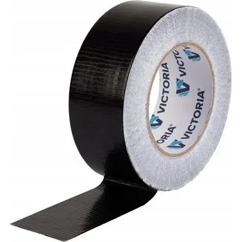 Lepicí páska Lepicí páska, černá, 48 mm x 50 m, textilní, super pevná, VICTORIA FACILITY