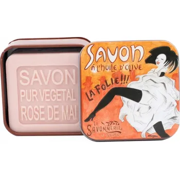 Koupelová kosmetika Marseillské mýdlo La Savonnerie de Nyons MÁJOVÁ RŮŽE BOX Tanečnice 100g