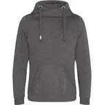 Just Hoods Unisex mikina JH021 Charcoal -Heather XS