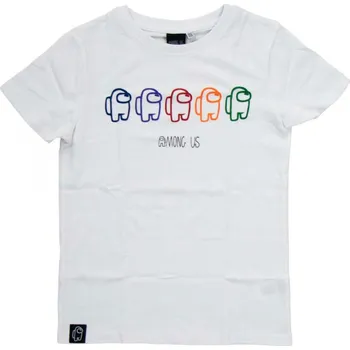 TRIČKO AMONG US Erv 38257 bílé Velikost: 158-164