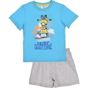 Chlapecké pyžamo PYŽAMO MIMONI ep 2153 sv. modro - šedé Velikost: 3