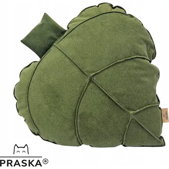 Polštář PRASKA HOME Dekorativní Polštář LIST 49x48cm LIMITOVANÁ olivová