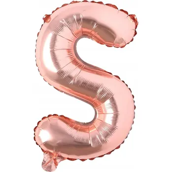 Balónek DEKORACE BALÓNEK FÓLIOVÝ PÍSMENO S RŮŽOVÝ 40cm NAROZENINY OSLAVA OZDOBA
