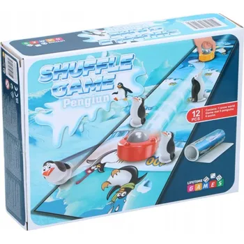 Obraz Kuželky s tučňáky 90 x 20 x 3 cm, 12 dílů