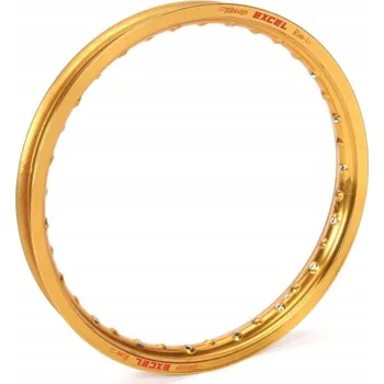 Kolo pro motocykl Ráfek/Kolo 18 X 2.15 - Zadní KTM ZLATÁ BARVA (ČERVENÝ NÁPIS)