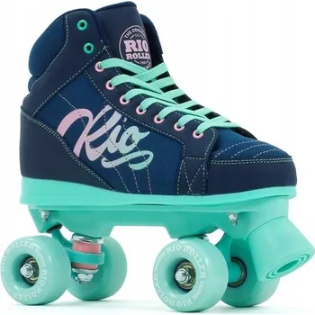 Kolečkové brusle Kolečkové Brusle RIO ROLLER LUMINA QUAD SKATES Granátovo-mátové 39.5