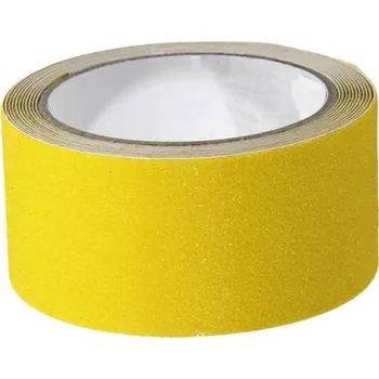 Výstražná páska Žlutá korundová protiskluzová páska FLOMA Standard - 3 m x 5 cm a tloušťka 0,7 mm (80081051) FLOMAT
