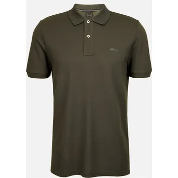 Pánské tričko Khaki pánské polotričko Geox Polo - Pánské GEOX kaki 3446618