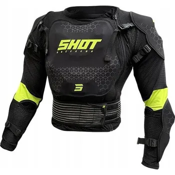 Moto bunda SHOT Optimal 2.0 motocyklové triko s chrániči černé fluo S