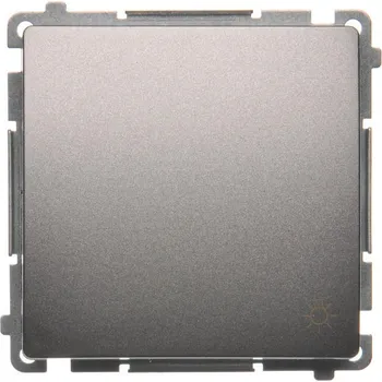 vypínač Tlačítko zapínací, s piktogramem “světlo”, řazení 1/0, 16 A / 230 V~, šroubové, Simon Basic BMS1A.01/21