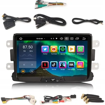 Autorádio 2DIN AUTORÁDIO ANDROID DACIA DUSTER LOGAN DOKKER LODGY 4/64 GB DSP CARPLAY LTE