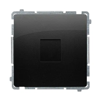 vypínač Kryt zaslepovací s kovovým třmenem, Simon Basic BMPS.01/49, černá