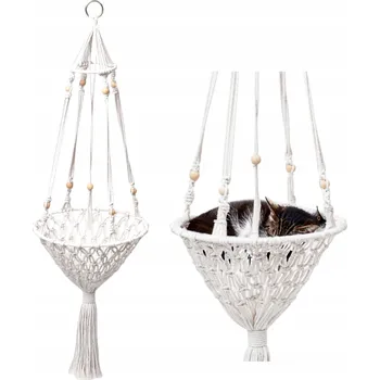 Obraz Ručně tkaná bílá Pelíšek síť pro Pro Kočky