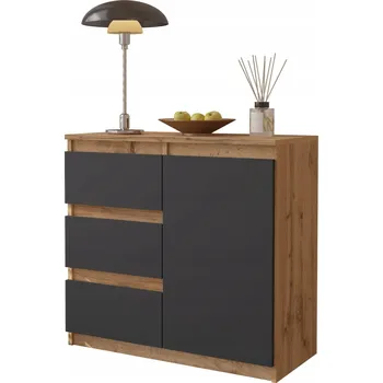 Komoda Komoda Furnica. MIKEL 80 x 35 x 75 cm dub wotan matný