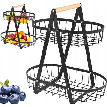 Obraz Kovový koš na ovoce černý