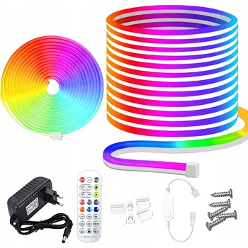 LED osvětlení 5m LED pásek RGB Aplikace Dálkový Ovladač Vodotěsný 24V BLUETOOTH
