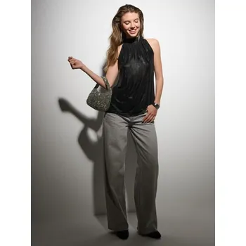 Dámské džíny Sinsay - Džíny široké s kamínky - šedá - 903FI-09J - 903FI-09J-40